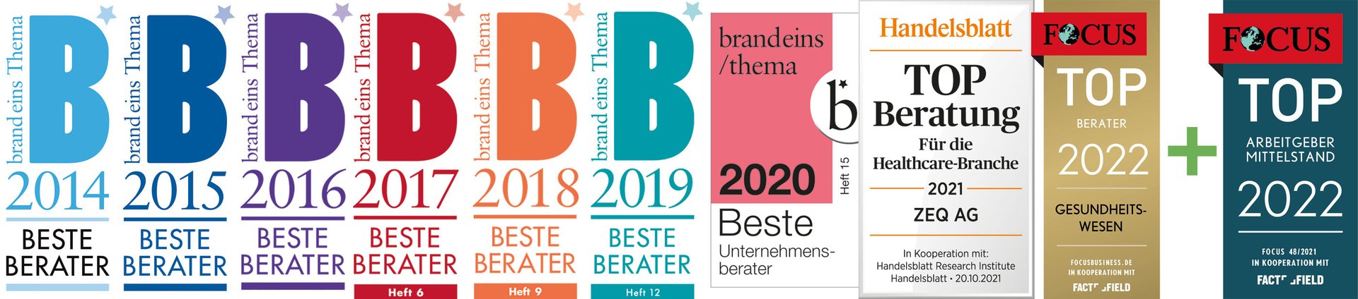 Auszeichnungen "Beste Berater" seit 2014